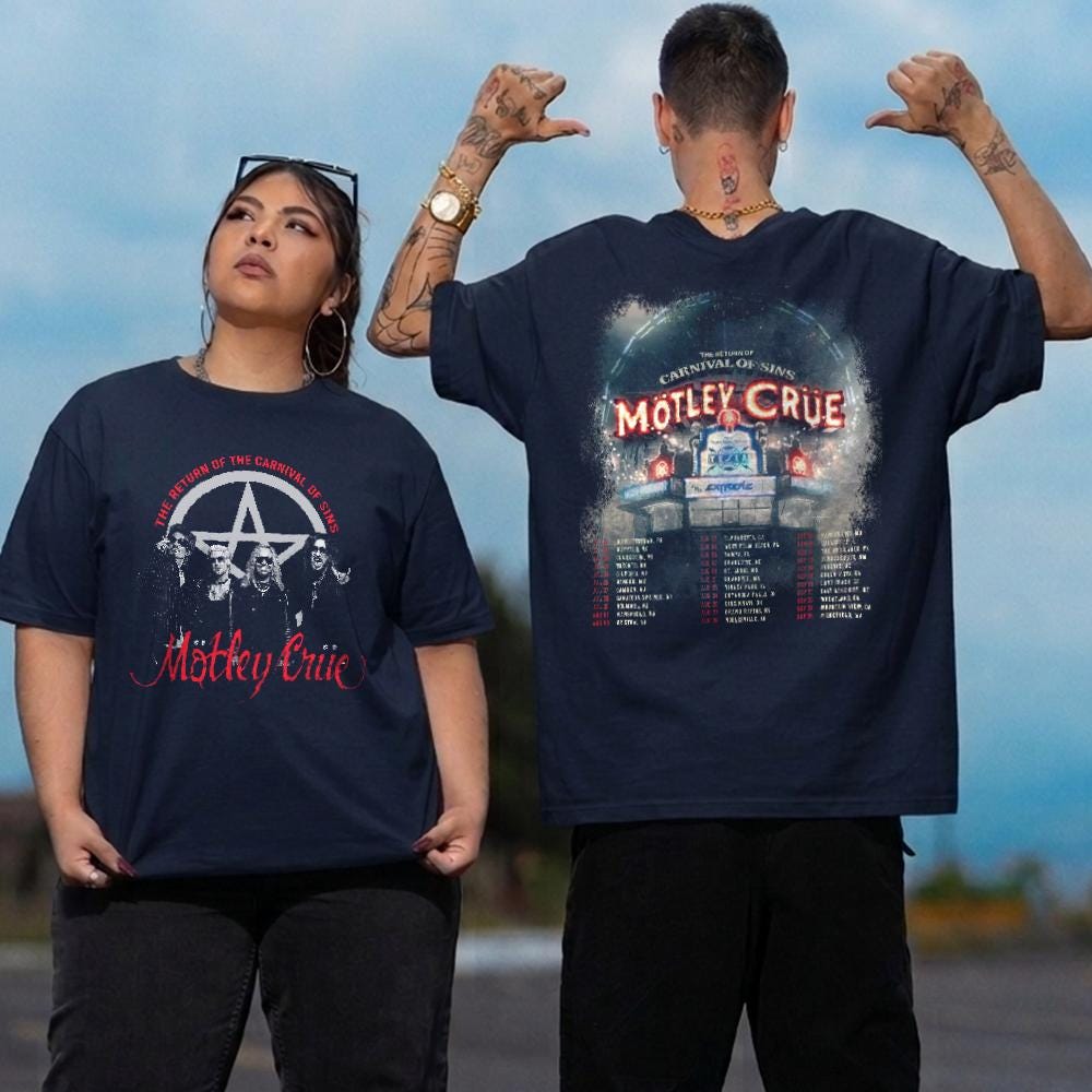 Mötley Crüe the Return of the Carnival of Sins Tour 2026 T Shirt