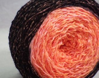 Squashed Hand Dyed Sock Yarn Gradient