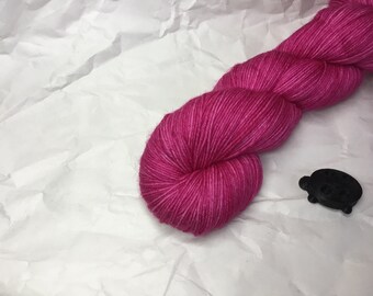 Fluorescent Fuschia 1805 Hand Dyed Sock Yarn