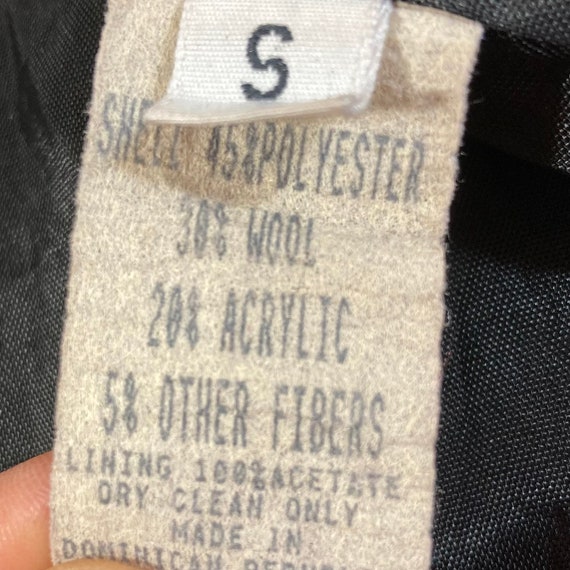 New York Girl Vintage 80s Plaid Wool Coat Size Sm… - image 5