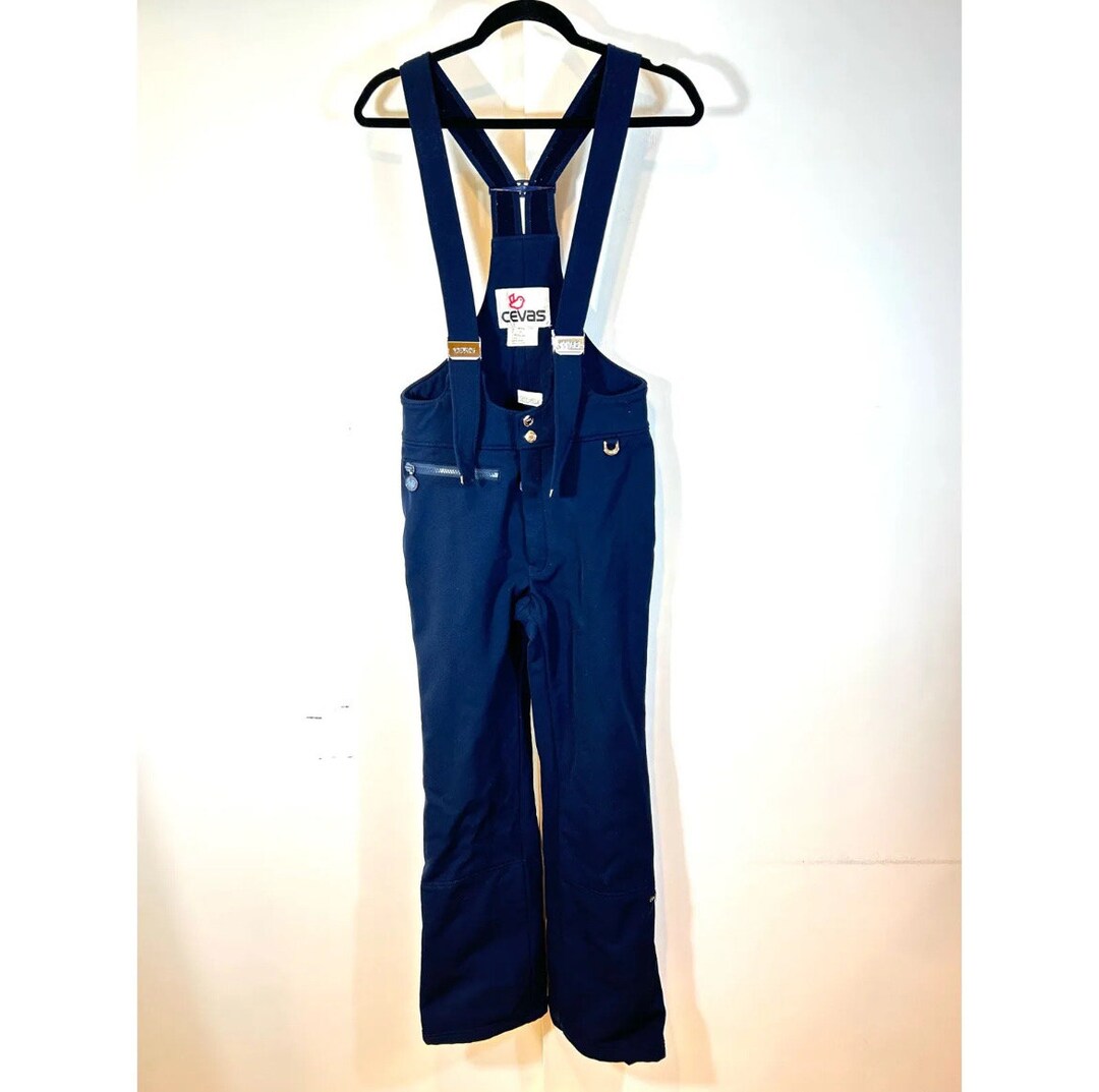 Vintage Cevas Men's Suspender Ski Pants in Navy Blue Size 30 Etsy