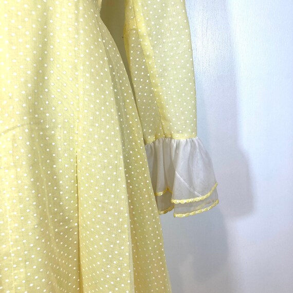 Julie Miller California Vintage Yellow Polka Dot … - image 3