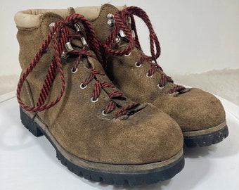 Vasque Vintage Men's Split Cowhide Brown Mountaineering Hiking Boots Size 8