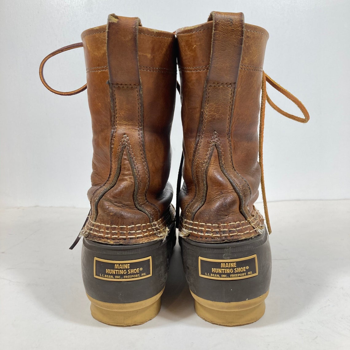 Vintage LL Bean Maine Hunting Shoes/Boots Size 11 N Cursive Etsy