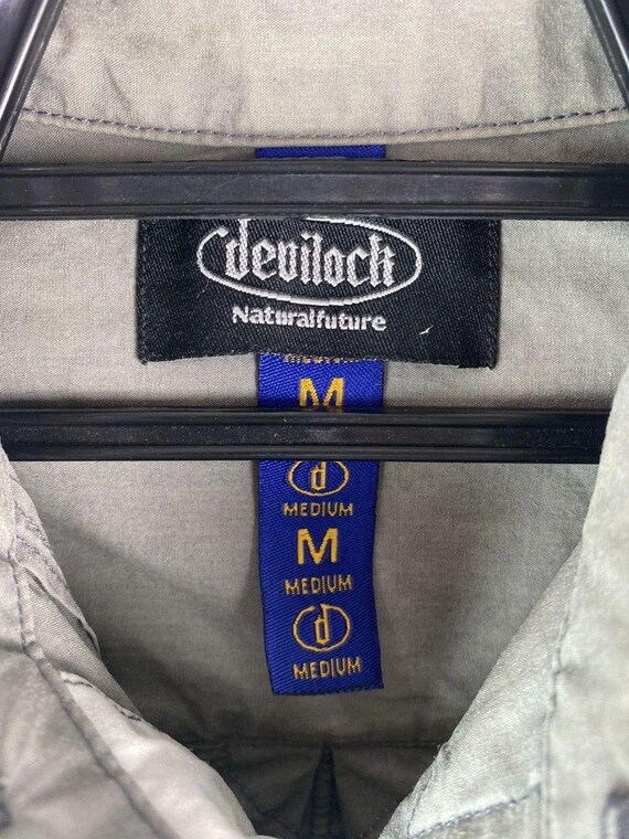 Rare DEVILOCK hexagon patch button down shirts - image 5