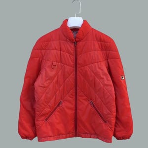 Vintage 80s FILA quilted light puffer skiwear jacket