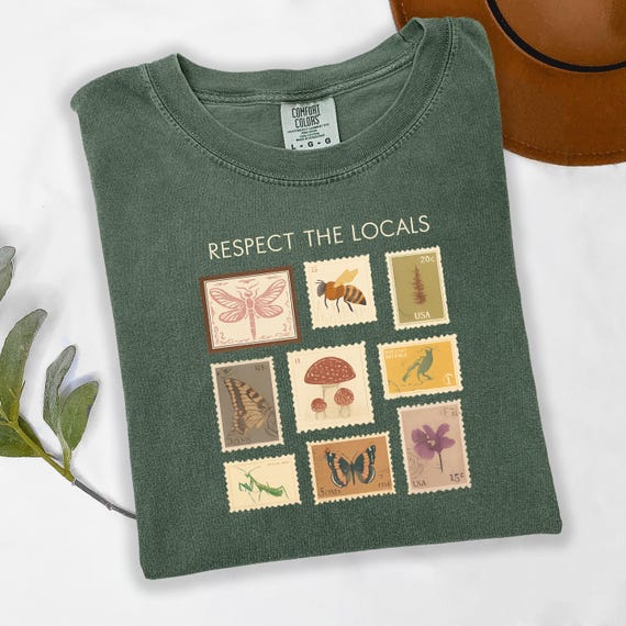Respect Local Wildlife Shirt,  Granola Girl Shirt, 100% Cotton, S-XXXL
