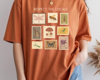 Respect Local Wildlife Shirt,  Granola Girl Shirt, 100% Cotton, S-XXXL