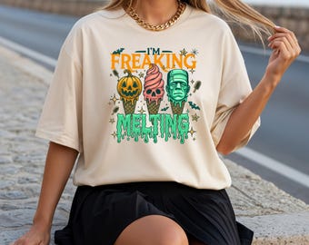 Summerween Shirt,  Spooky Beach Party Tee, 100% Cotton, S-XXXL