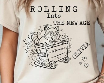 Roller Skating Birthday Girl Rolling Into New Age Name Shirt,  Personalized bday Skating tee