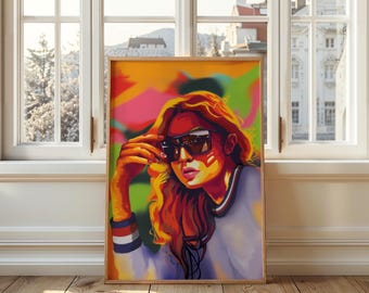 art poster, poster design, art design, art gigi hadid, gigi hadid poster, wall art, poster, fashion wall decor