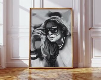 Art Poster, Poster Design, Art Design, Art Gigi Hadid, Gigi Hadid Poster, Wall Art, Poster, Fashion Wall Decor