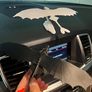 Toothless Flying Dragon Dashboard Ornament | Inertia Drifting Night Fury Car Decor | Light Fury Option & Dragon Pair Set | Gift for Car Fans image 6