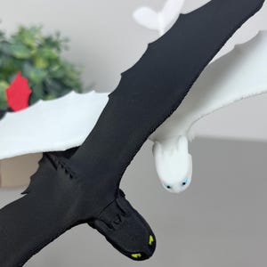 Toothless Flying Dragon Dashboard Ornament | Inertia Drifting Night Fury Car Decor | Light Fury Option & Dragon Pair Set | Gift for Car Fans image 15