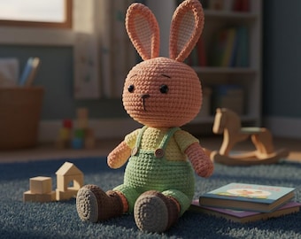 Bunny Amigurumi Crochet Pattern – Plush Rabbit Toy PDF for Beginners
