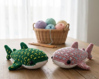 Whale Shark Crochet Pattern | Amigurumi Shark Plush & Ocean Animal PDF