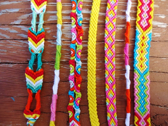 Items similar to Rainbow Veins Friendship Bracelet Collection on Etsy
