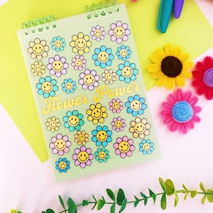 Flower Power - A5 Lined Notebook