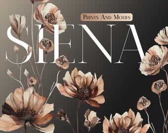 Siena Dried Flower Prints And Motifs