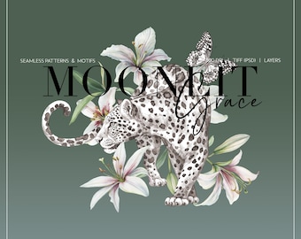 Moonlit Grace Exotic Surface Pattern Designs With Motifs