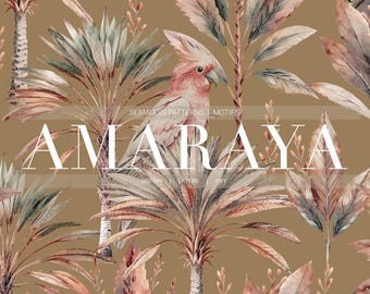 AMARAYA | Vintage Tropical Patterns (Digital download)