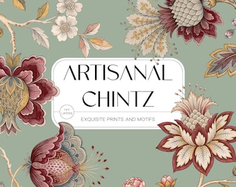 Chintz Exquisite Seamless Patterns Traditional Prints (Digital Download)
