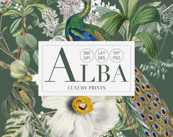 Alba Exquisite Prints And Elements | Floral Patterns (Digital Download)