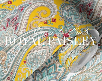 Padrões tradicionais Royal Paisley sem costura 2026