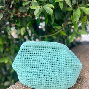 Handmade Women&#39;s Handbag – Boho Chic, One-of-a-Kind Elegant clutch from recycled cotton