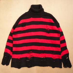 SS/AW 03 Grunge Distressed Knit Sweater Kurt Cobain