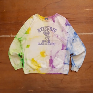 Hysteric Glamour mini-sweatshirt met groot logo en tie-dye uit de jaren 90