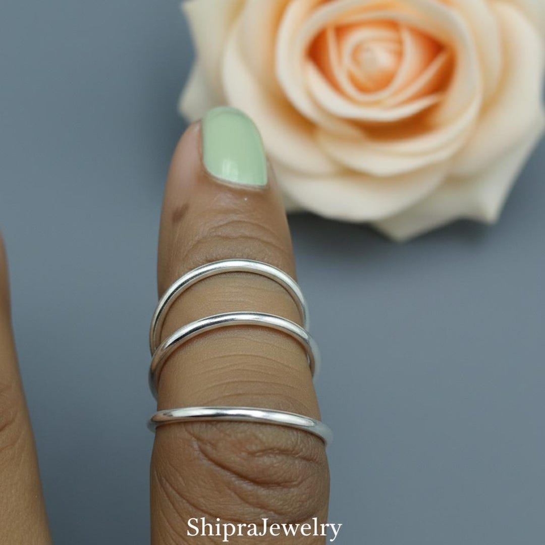 Boutonniere Deformity Splint Ring - Sterling Silver Plated Arthritis ...