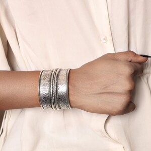 Handmade Brass Cuff Bracelet: Tribal Boho Adjustable Bangle, Christmas Jewelry