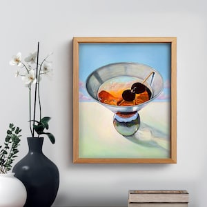Fine art print from my original painting. &quot;Manhattan Sunset&quot;
