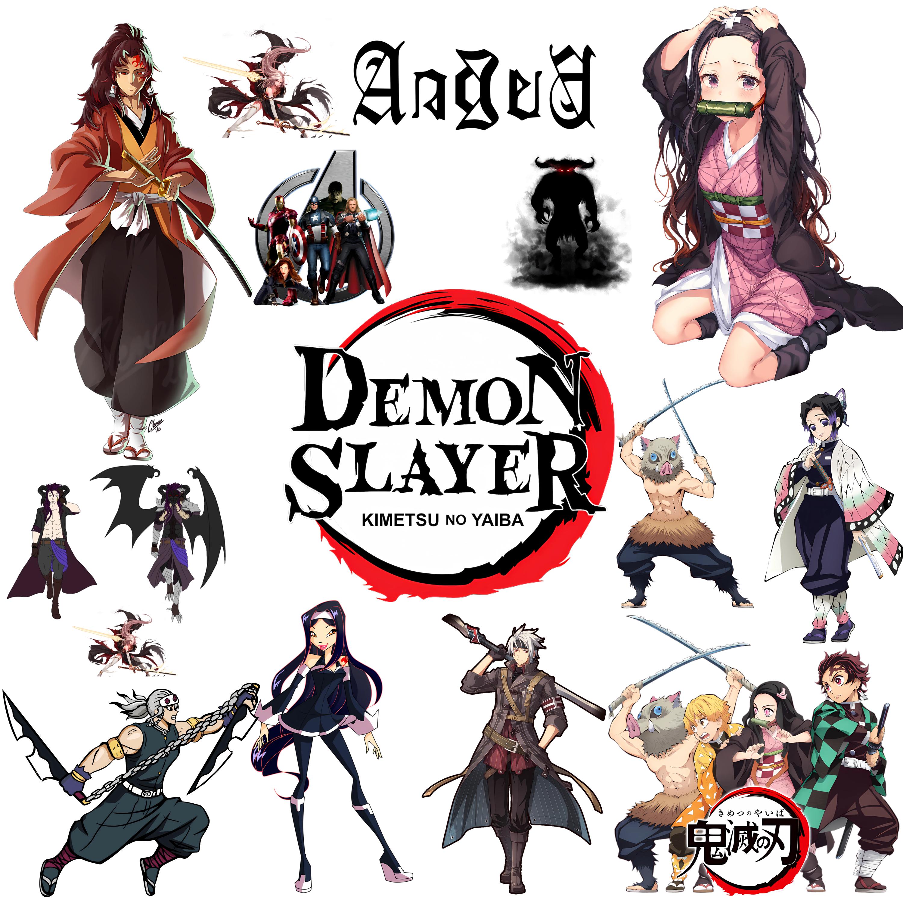 15+ Demon Slayer Graphic Designs Bundle | Anime Art Demon Slayer