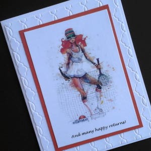 Tennis Birthday Card
