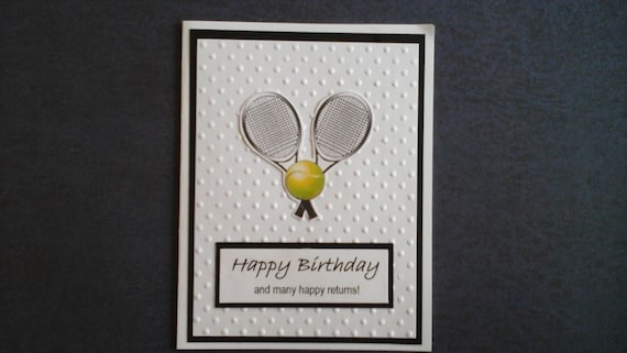 Une Carte D Anniversaire Pour Un Joueur De Tennis Etsy Une Carte D Anniversaire Pour Un Joueur De Tennis Etsy