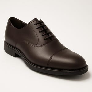 Handmade Brown Leather Oxford Shoes – Classic Men’s Dress Shoes for Formal & Business Wear
