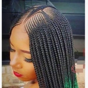 Peluca trenzada, peluca trenzada para mujer, peluca trenzada personalizada, peluca trenzada hecha a mano, peluca trenzada negra para mujer, peluca de encaje completo, peluca de trenzas africanas.