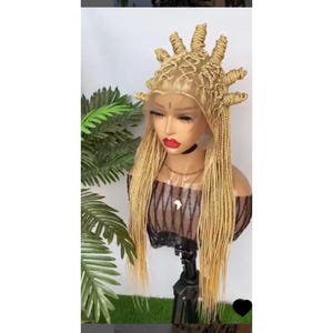 braided wig, african women wig, full lace wig, cosplay wigs,custom made wig,cornrow braided wig, womens braided wig, bantu knots wig
