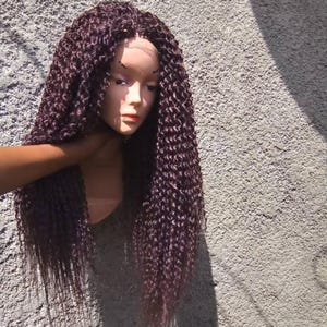 custom made wig for Melody, full lace watermelon  braided wig