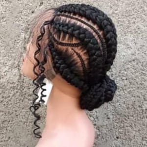 Peluca trenzada, peluca trenzada para mujer, peluca trenzada personalizada, peluca trenzada hecha a mano, peluca trenzada negra para mujer, peluca de encaje completo, peluca de trenzas africanas.
