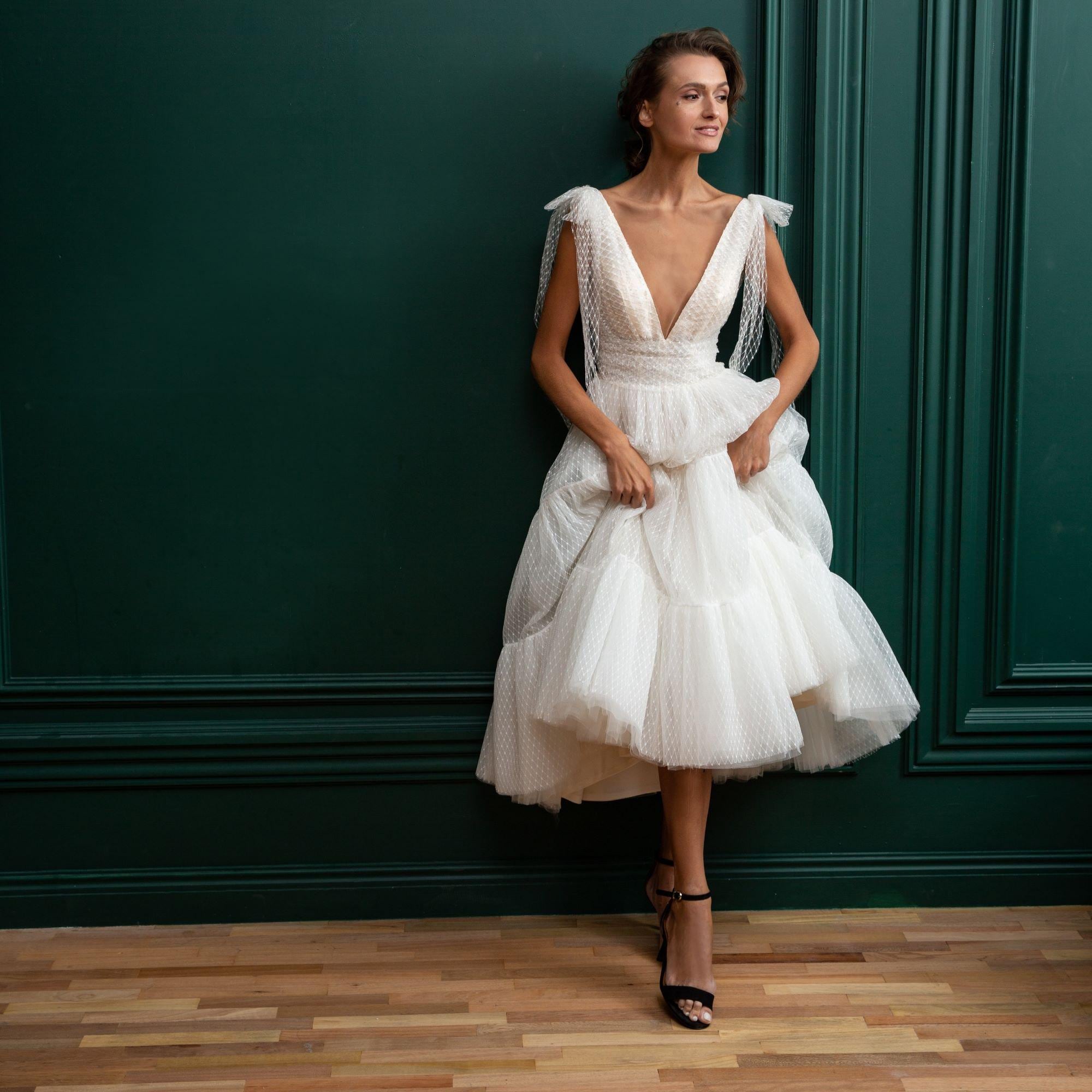 white dress women's clothing Dresses Swiss Dot Square Neck Shirred Detail Puff Sleeve Ruffle Hem Dress White Dress Dress for Women (Color : White, Size : Small) : Clothing, Shoes & Jewelry Primavera 13153 Modest Formal 081425launch or for more casual Style:2023SP441 WTC
