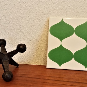 Mid Century Inspired Accent Tiles - Brasilia Motif Ceramic Tiles