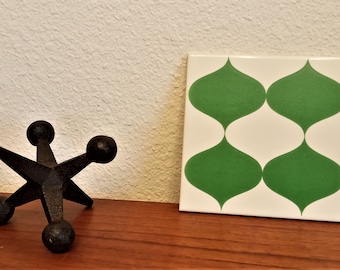 Mid Century Inspired Accent Tiles - Brasilia Motif Ceramic Tiles