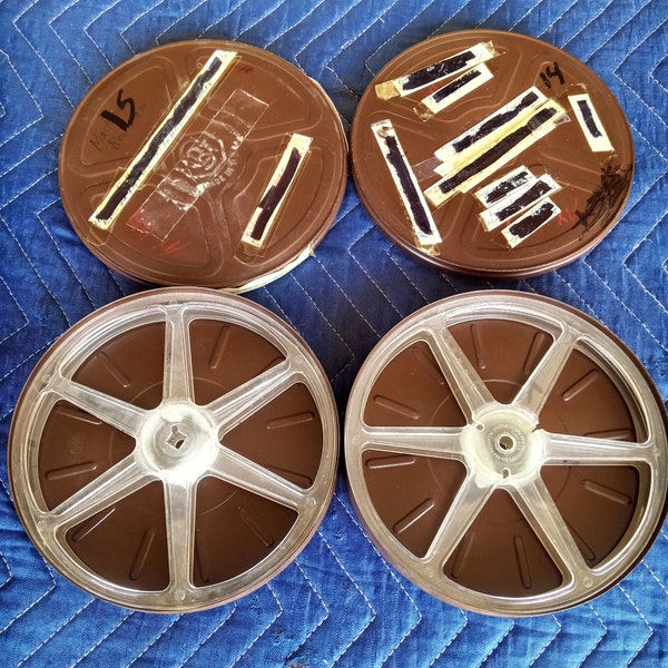 Vintage 8mm Film Reel Canisters - Film Canisters