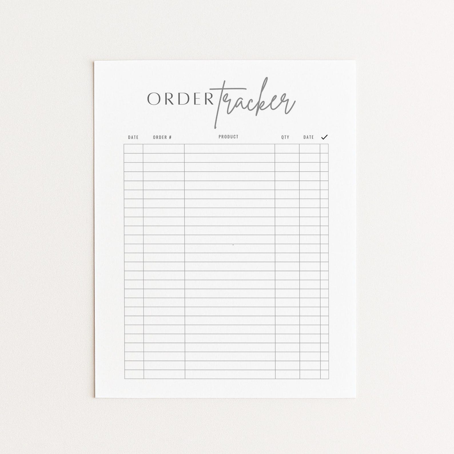 Editable Order Tracker Sheet for Small Business Editable Printable ...