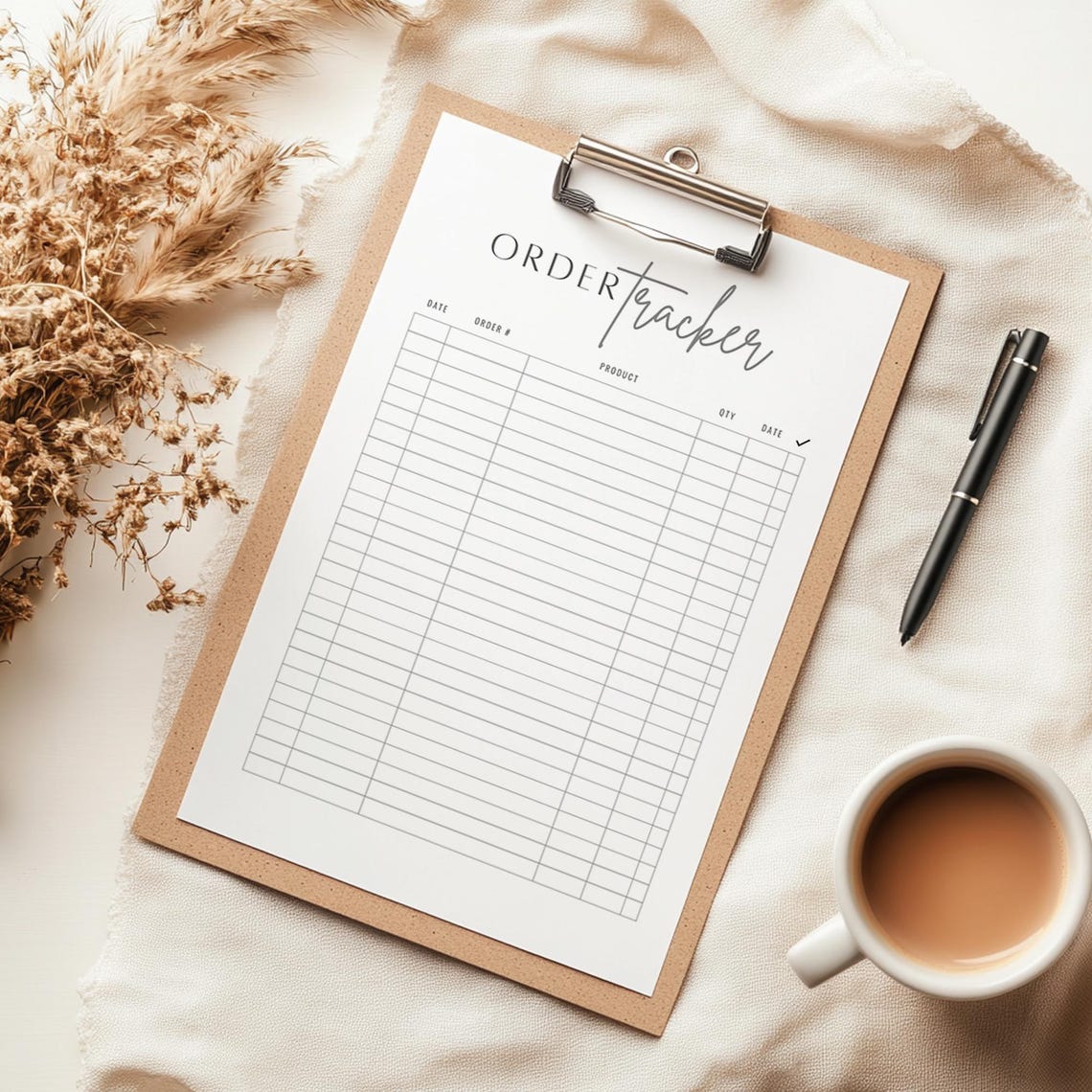 Editable Order Tracker Sheet for Small Business Editable Printable ...