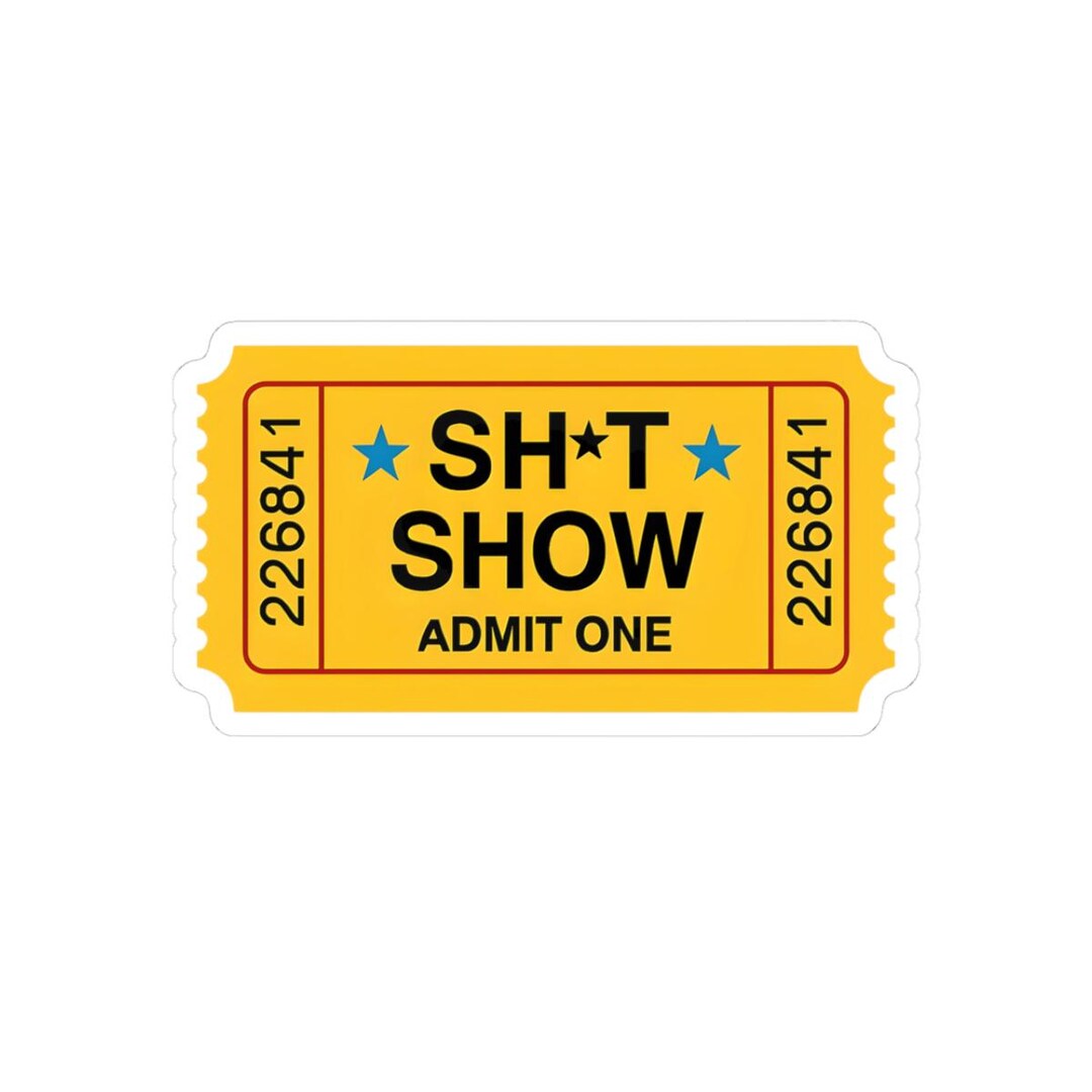 Ticket Sticker Fun Event Ticket Sticker Pack: Glossy Vinyl Stickers for Party Decor - Etsy
