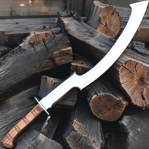 Custom Handmade Stainless Steel Khopesh Sword — Ancient Egyptian Style with Sheath